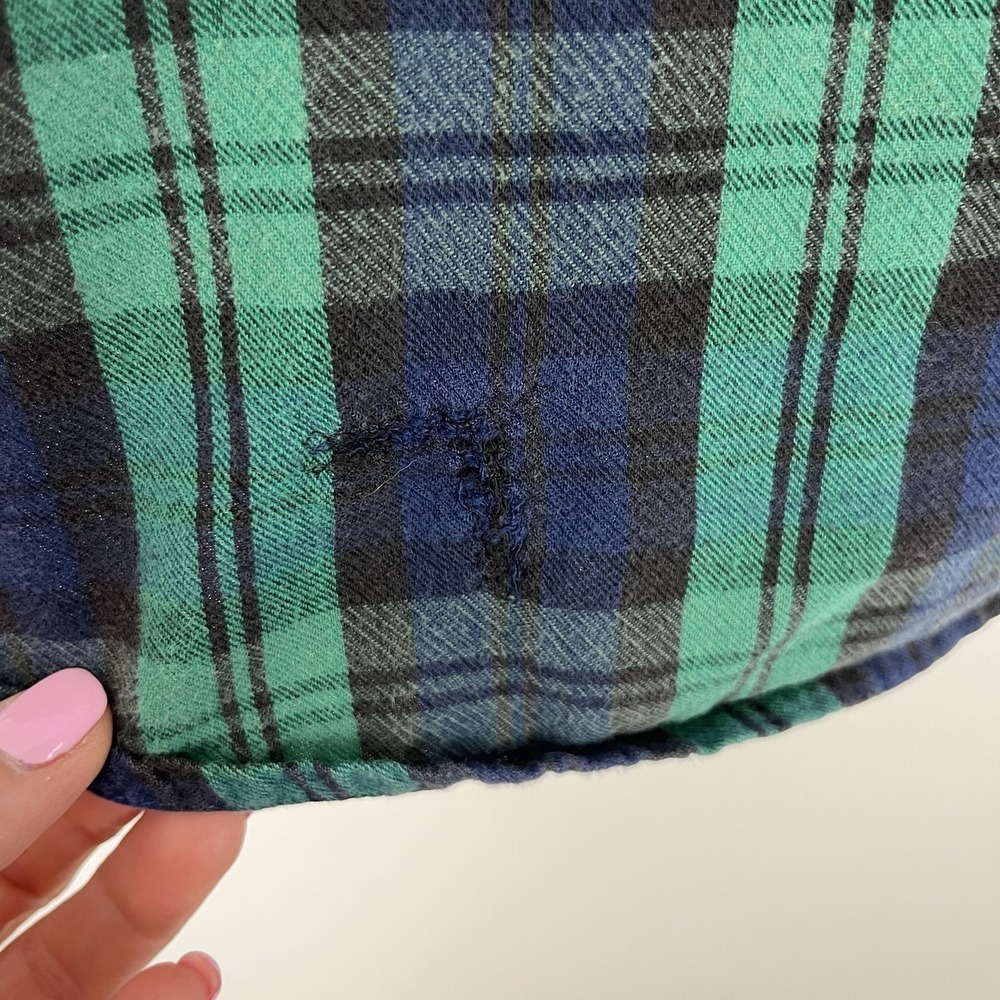 Vintage Embroidered Plaid Flannel Shirt - Picture 10 of 13